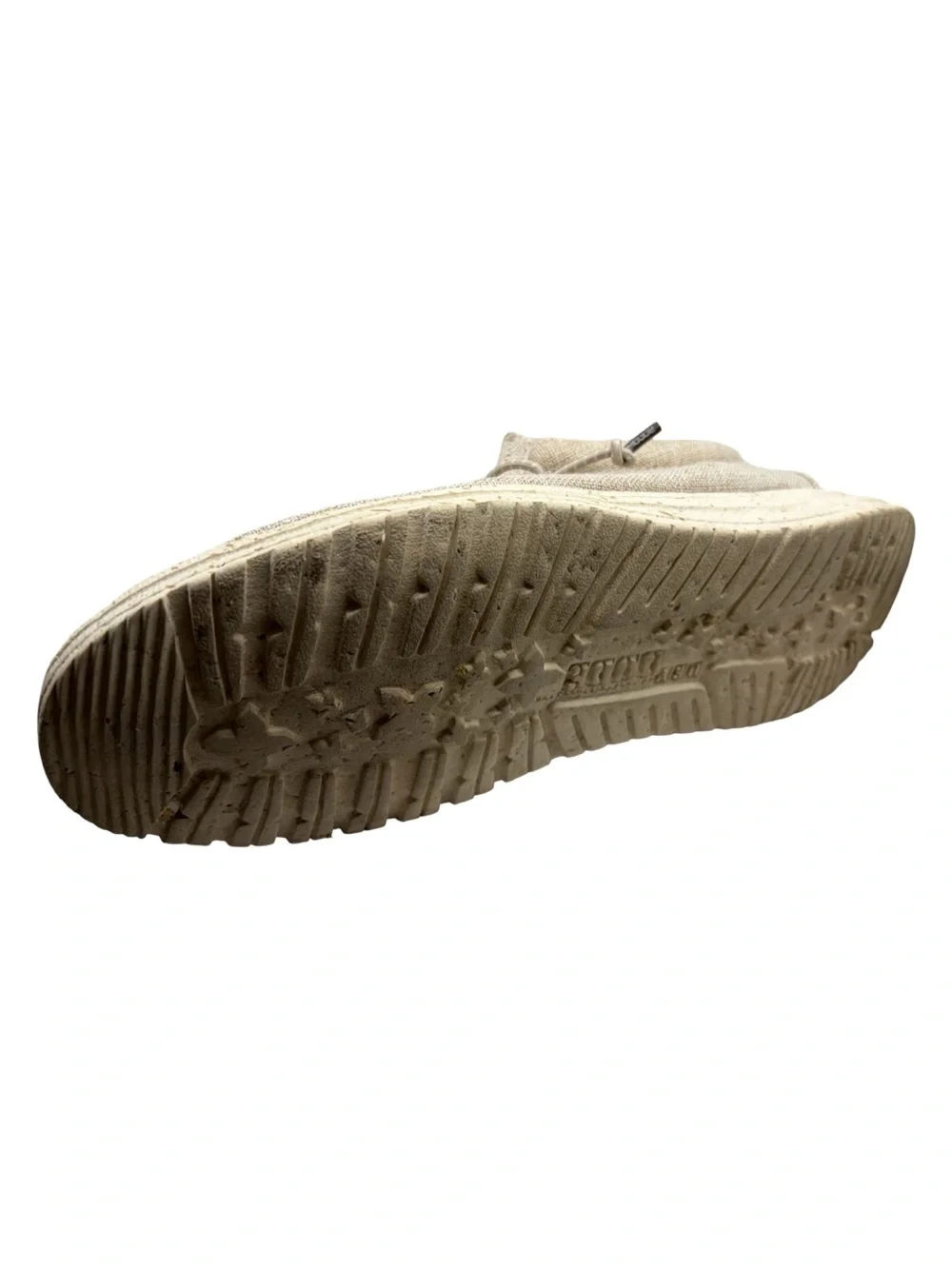 Hey Dude Wally Linen Slip-On Shoes in Beige Mens 7